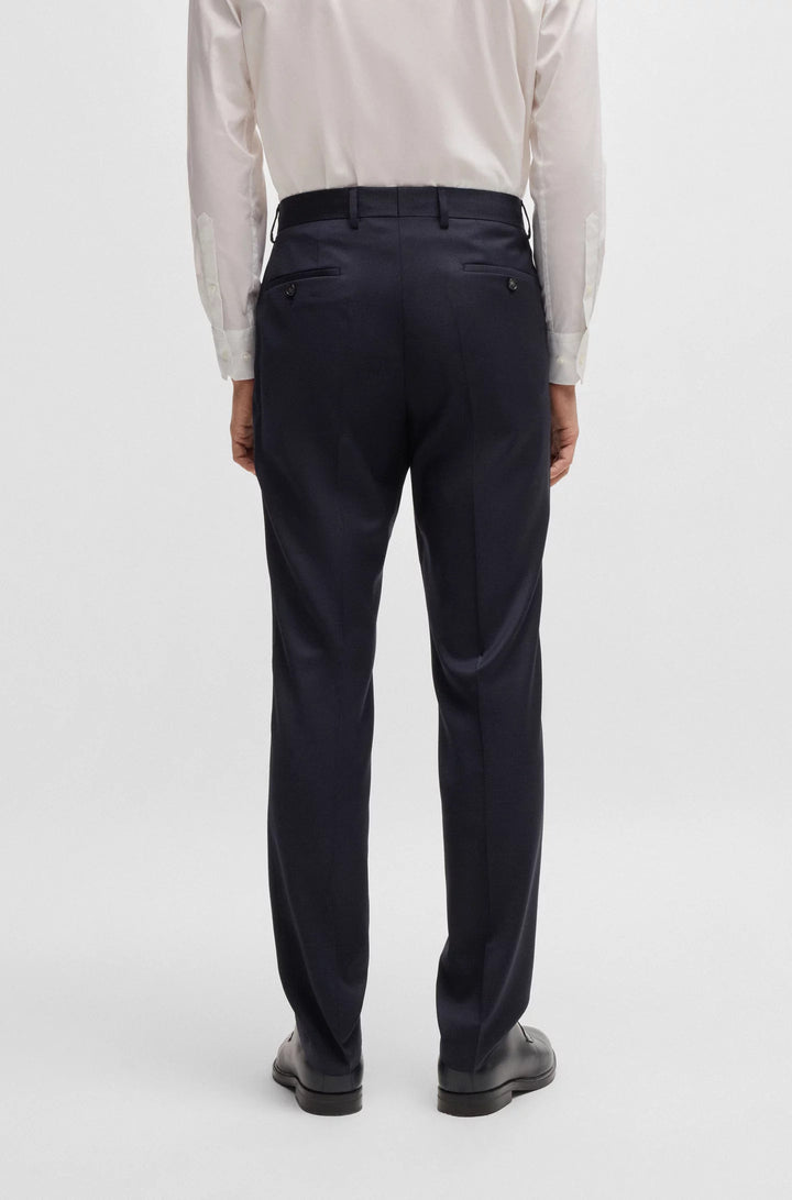 Boss Slim-fit three-piece suit in patterned wool