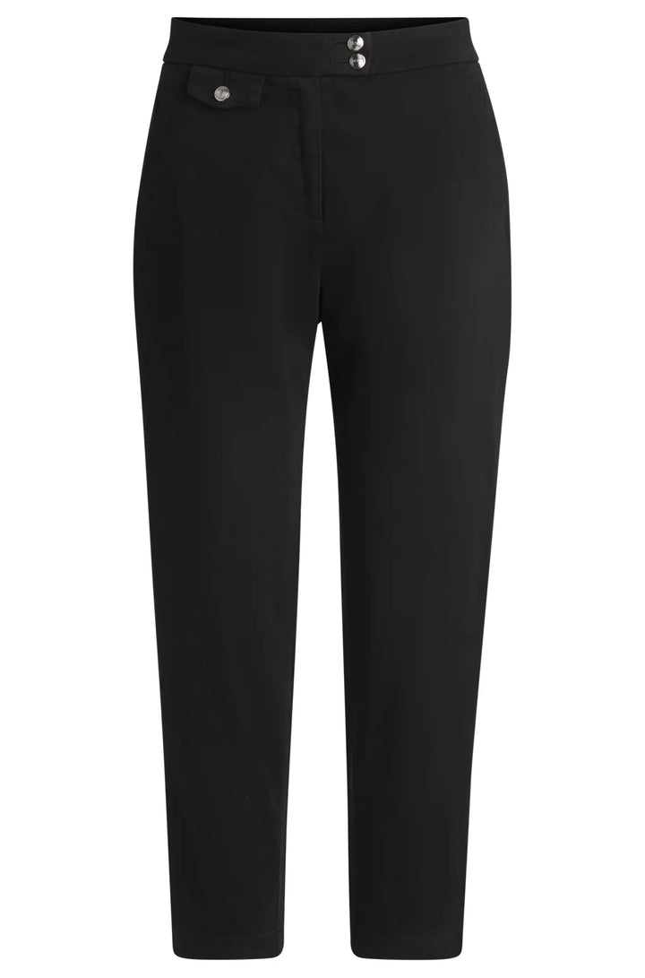 BOSS CASUAL CHINOS IN STRETCH-COTTON SATIN