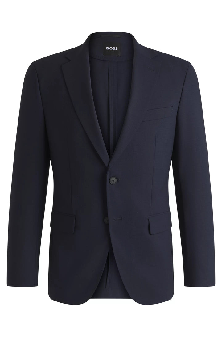Boss Slim-fit suit in a performance-stretch wool blend