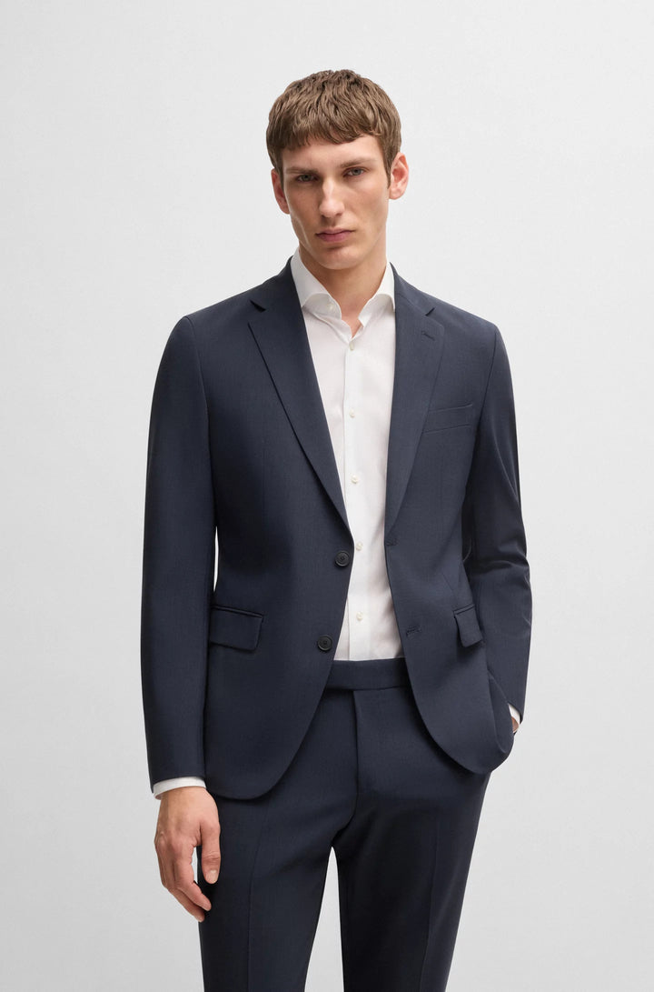 Boss Slim-fit suit in a performance-stretch wool blend