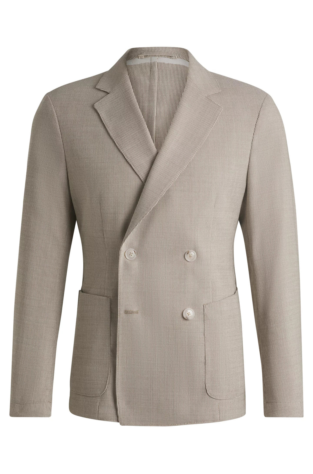 Boss Slim-fit blazer in patterned wool