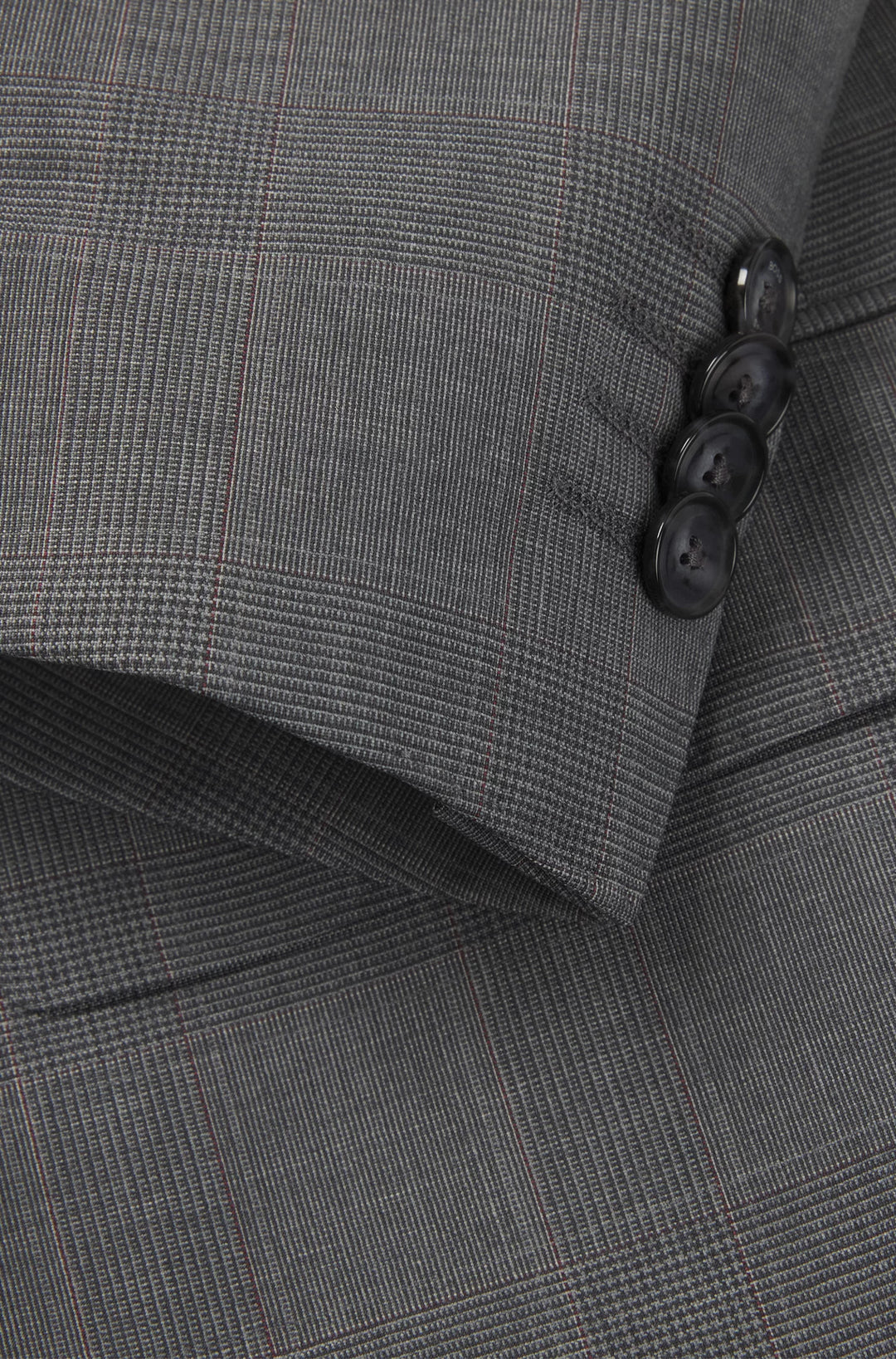 Boss Slim-fit suit in checked wool