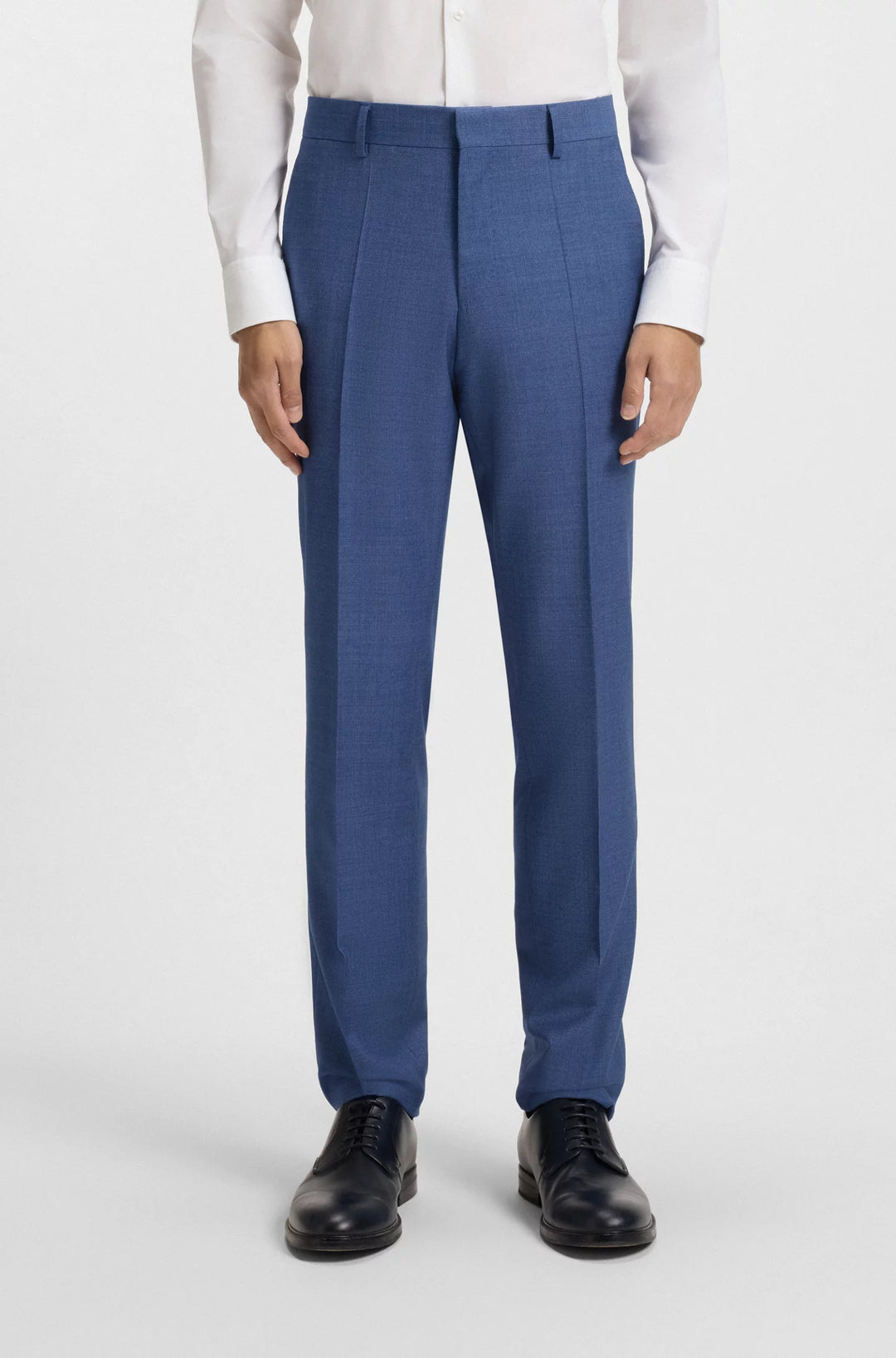 Boss Slim-fit suit in micro-patterned wool