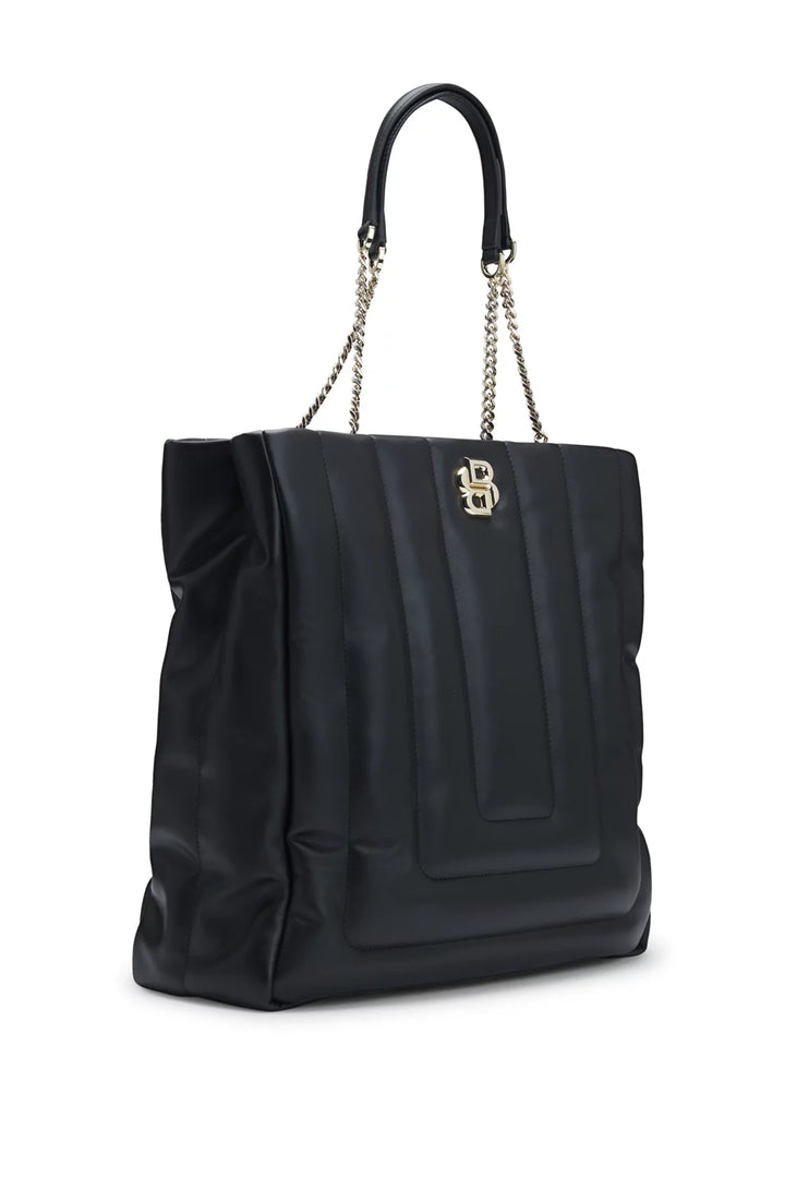 BOSS QUILTED TOTE BAG WITH DOUBLE B MONOGRAM