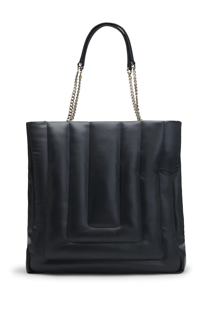 BOSS QUILTED TOTE BAG WITH DOUBLE B MONOGRAM