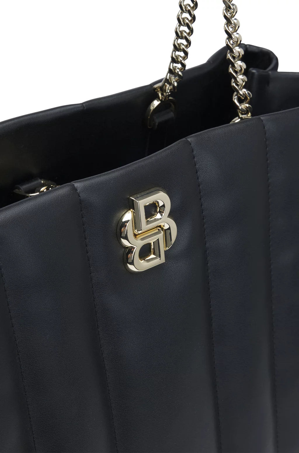 BOSS QUILTED TOTE BAG WITH DOUBLE B MONOGRAM