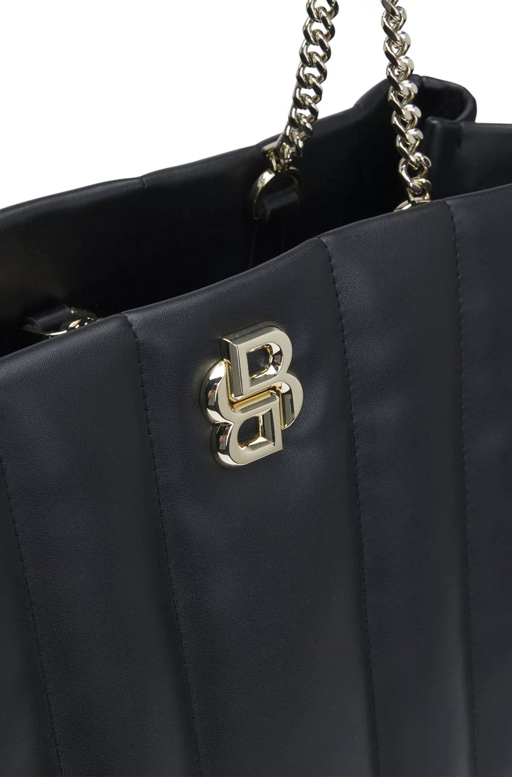 BOSS QUILTED TOTE BAG WITH DOUBLE B MONOGRAM