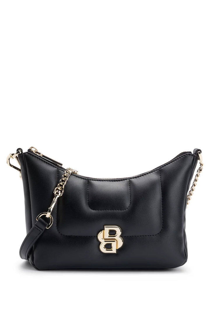 BOSS QUILTED HOBO BAG WITH DOUBLE B MONOGRAM