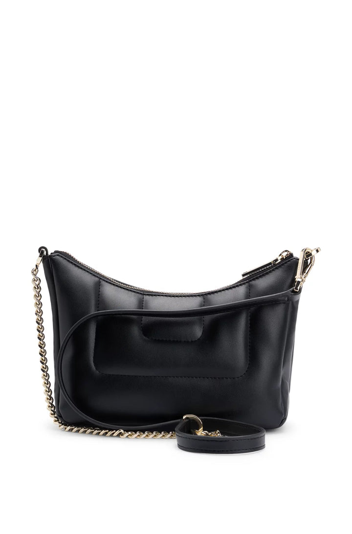 BOSS QUILTED HOBO BAG WITH DOUBLE B MONOGRAM