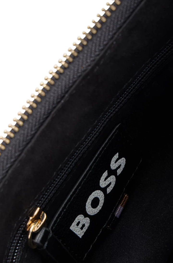 BOSS QUILTED HOBO BAG WITH DOUBLE B MONOGRAM