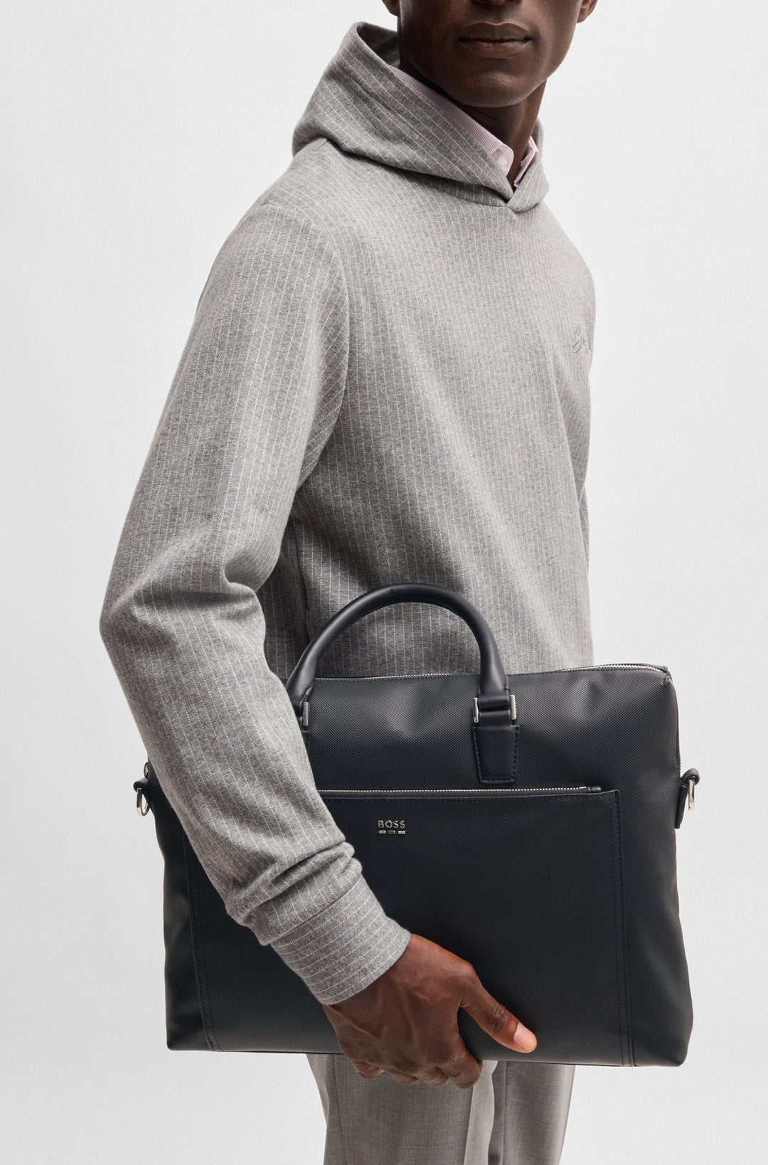Boss Textured document case with hardware trims