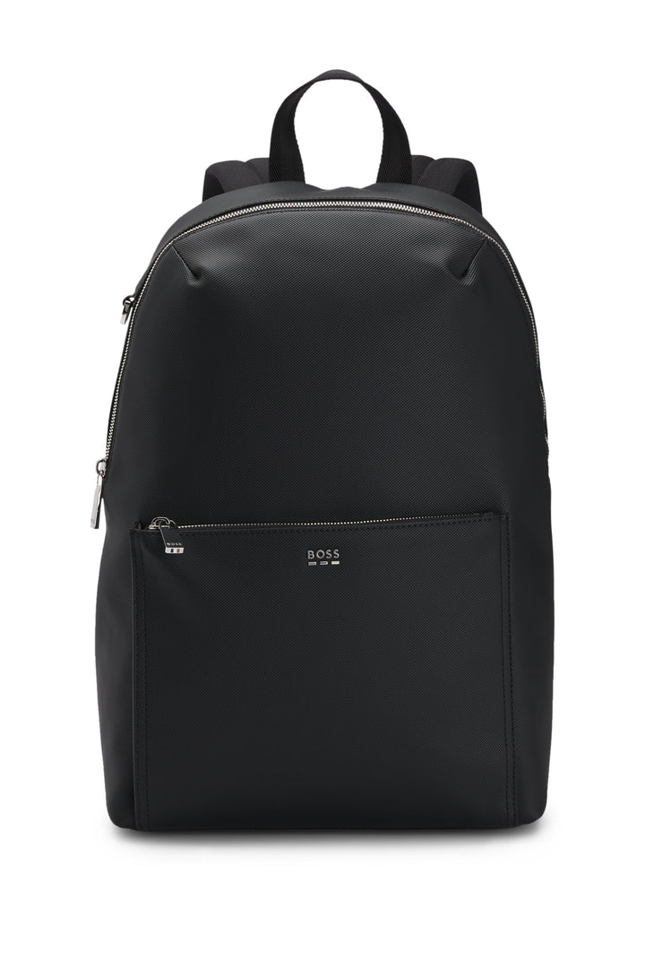 Boss Textured backpack with logo hardware