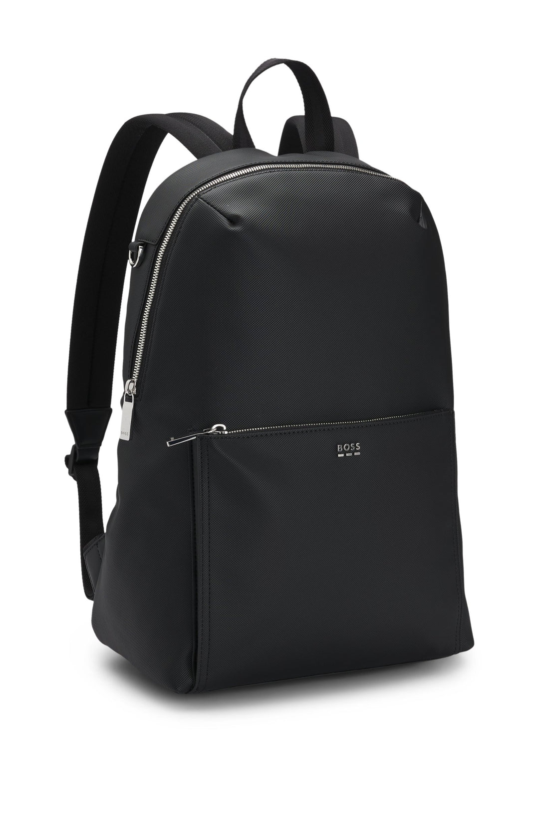 Boss Textured backpack with logo hardware