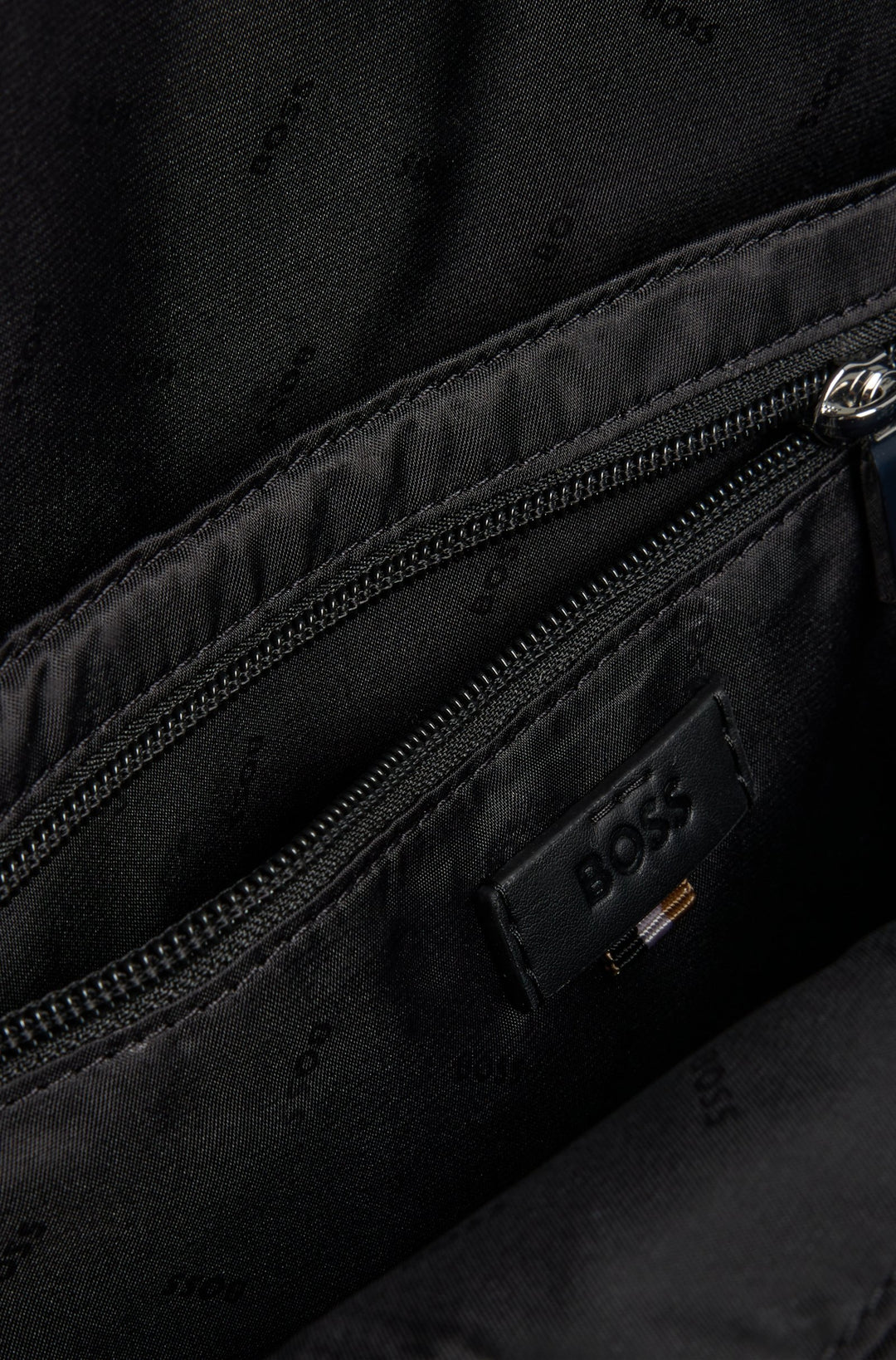 Boss Textured backpack with logo hardware