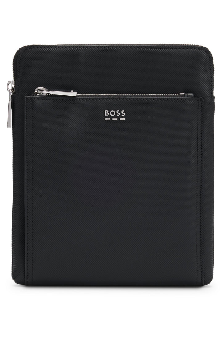 Boss Textured envelope bag with logo hardware