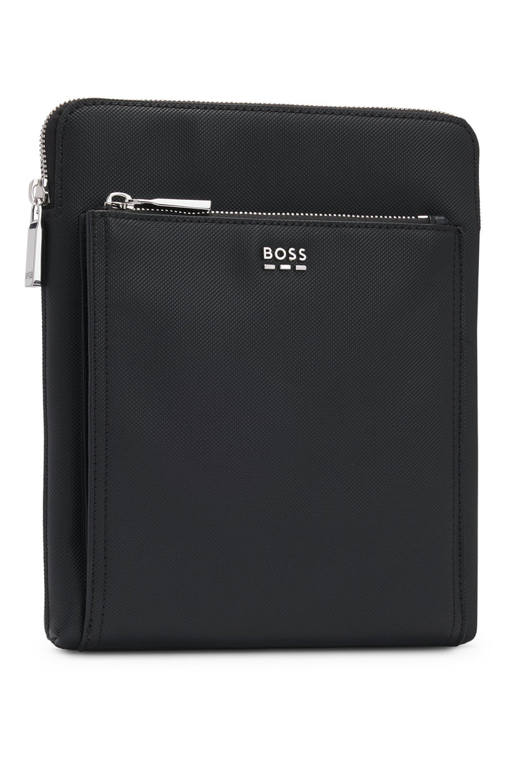 Boss Textured envelope bag with logo hardware