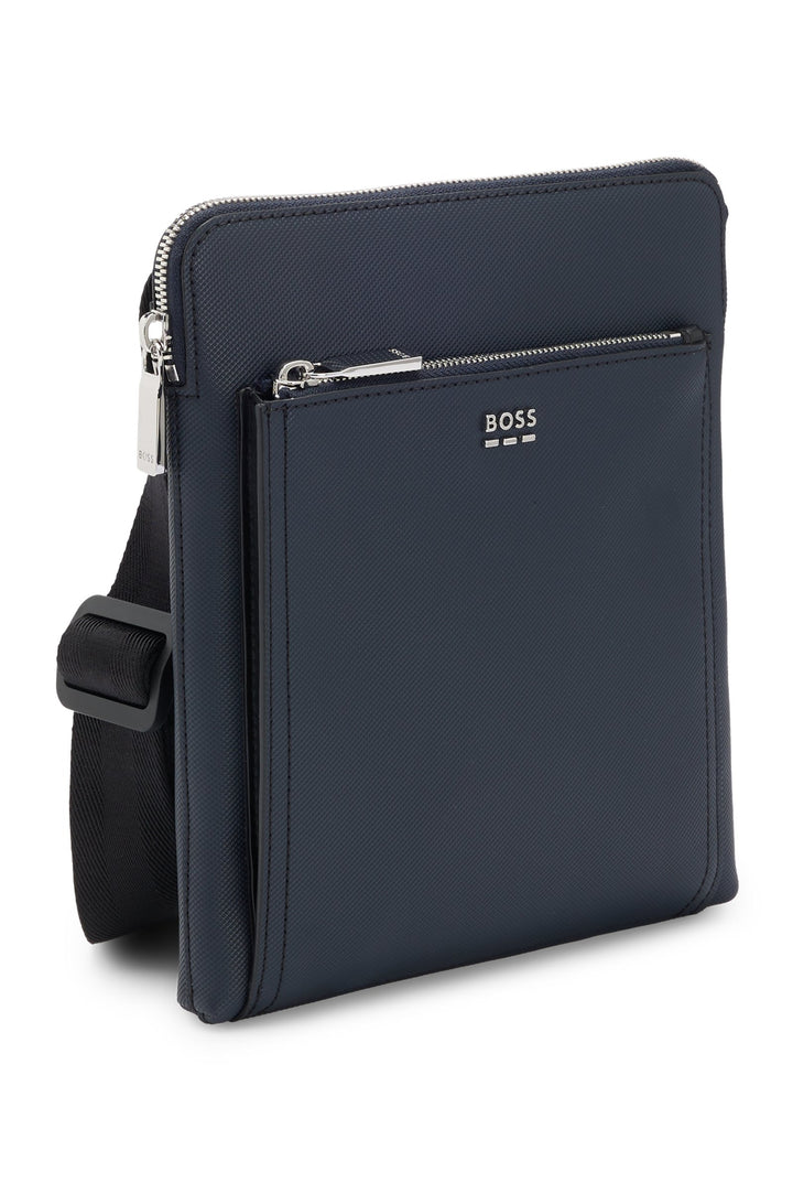 Boss Textured envelope bag with logo hardware