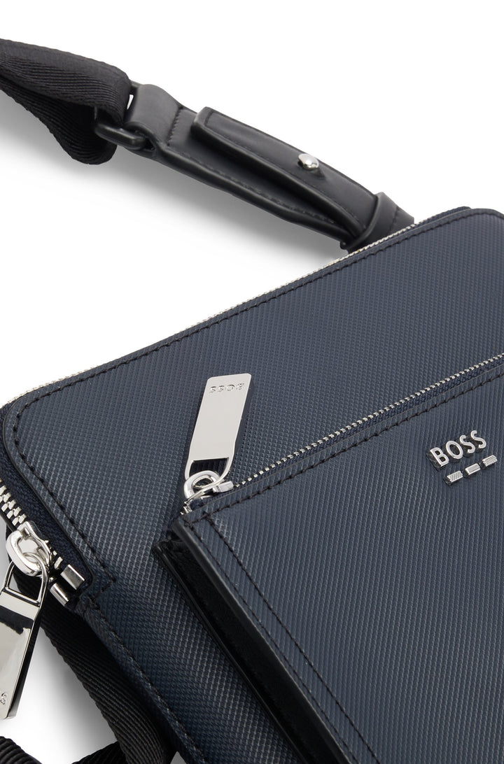 Boss Textured envelope bag with logo hardware