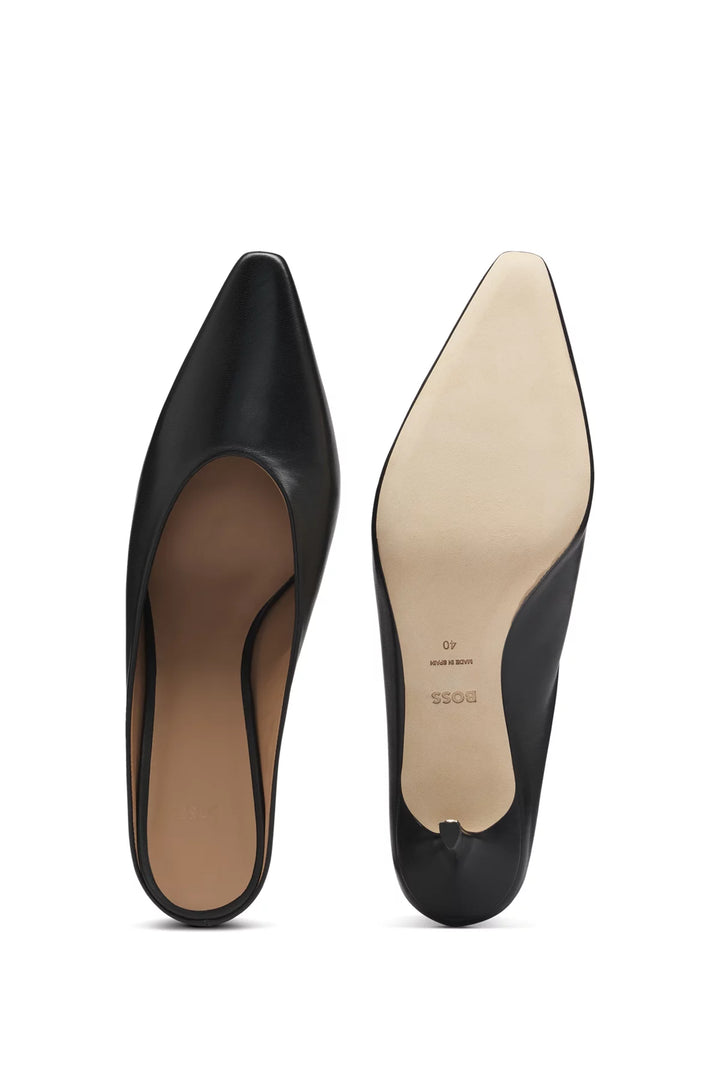 BOSS Backless mules in nappa leather