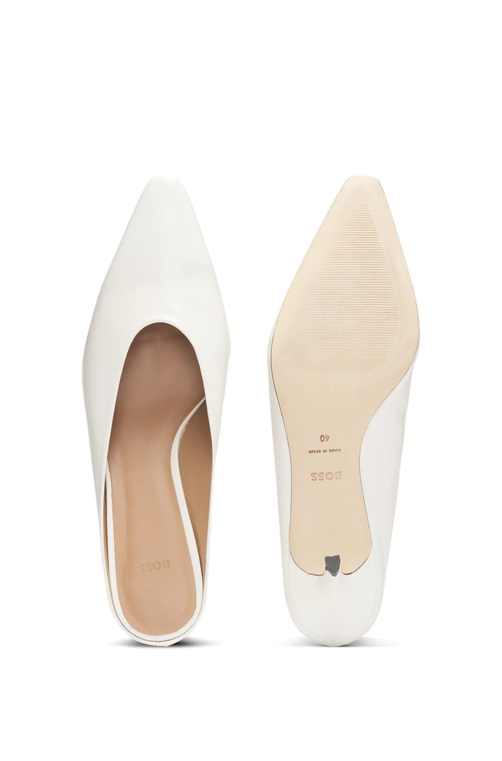 BOSS Backless mules in nappa leather