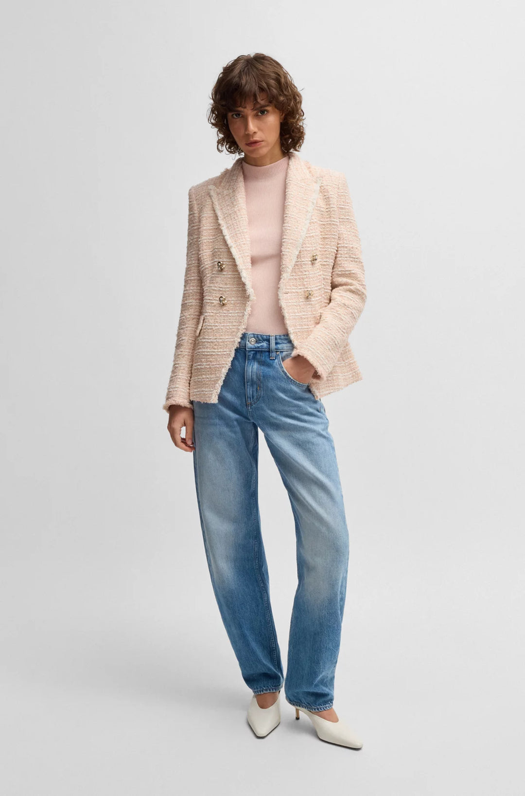 BOSS Backless mules in nappa leather