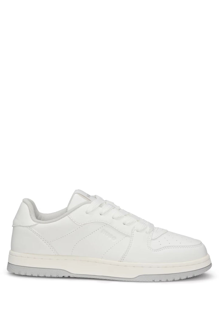 HUGO All-white trainers with faux-leather uppers