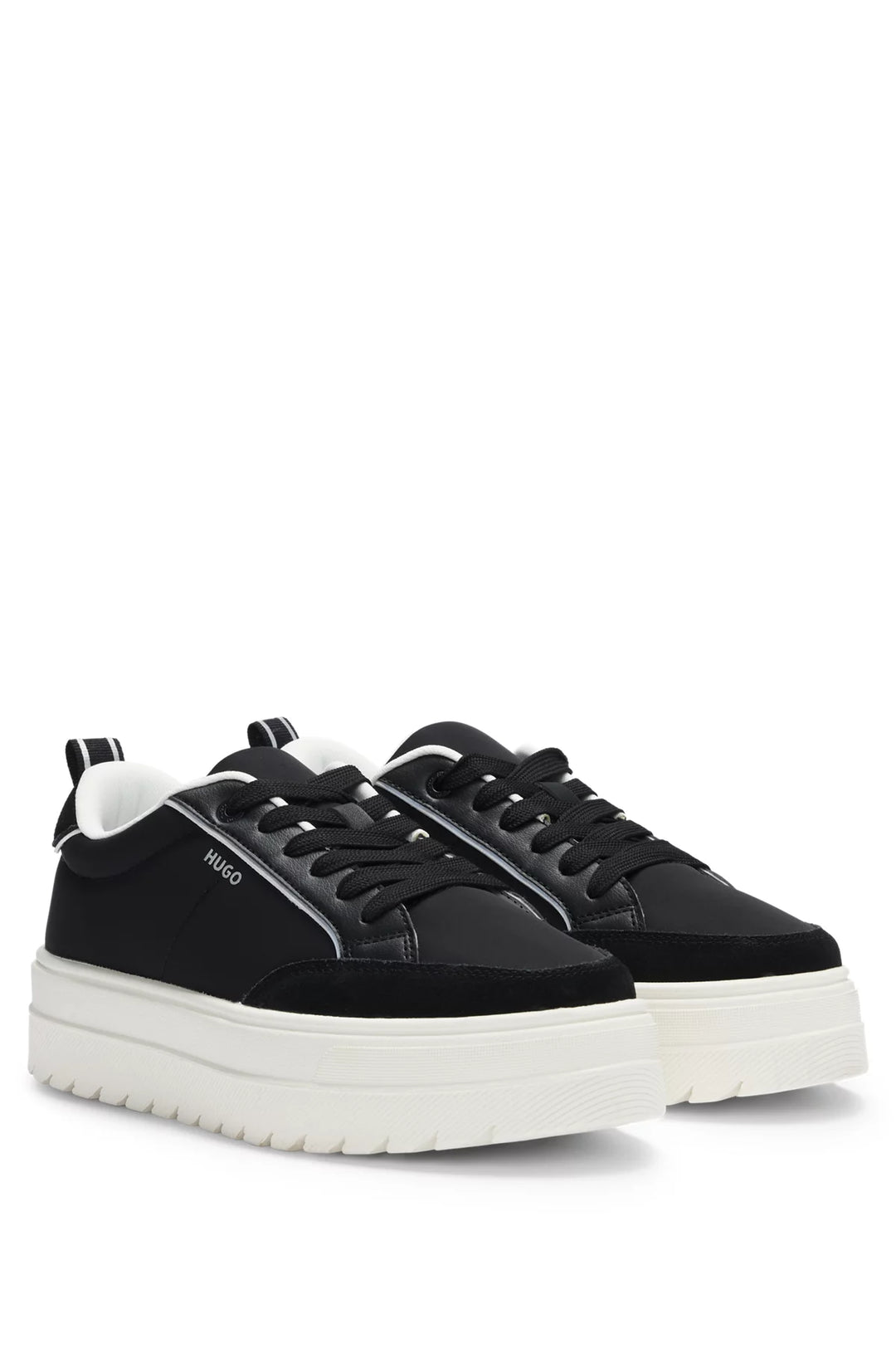 HUGO Platform trainers with suede trims