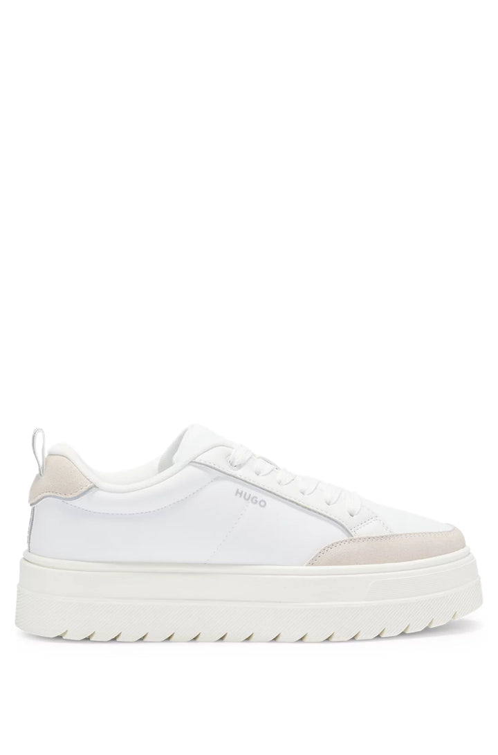 HUGO Platform trainers with suede trims