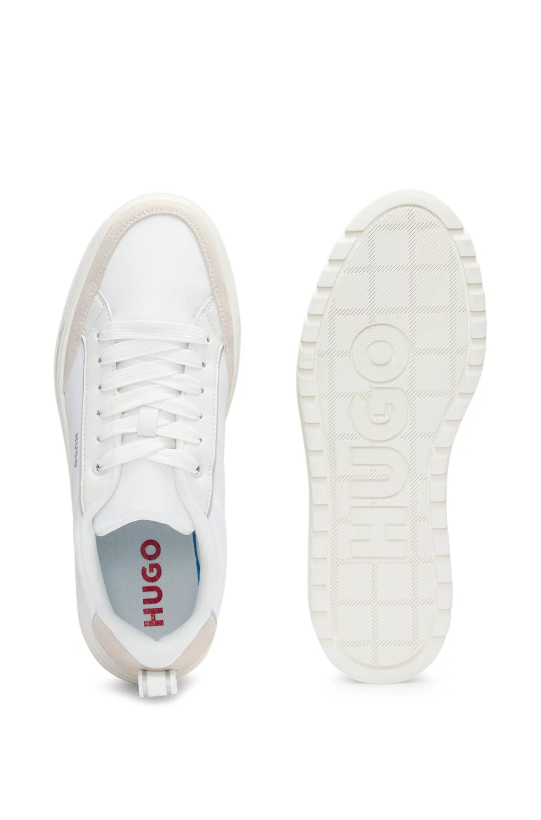 HUGO Platform trainers with suede trims
