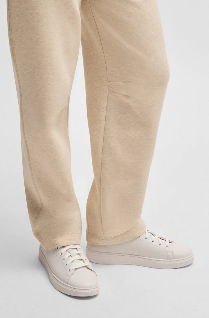BOSS Leather trainers with suede backtab
