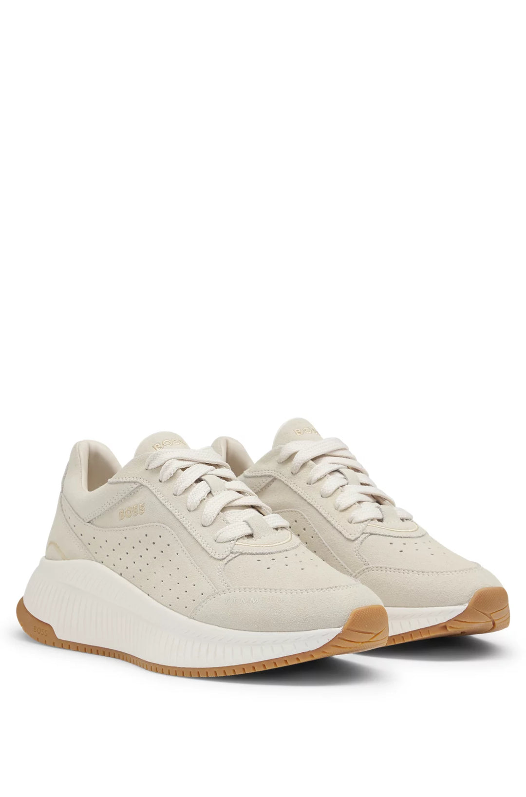 BOSS TTNM EVO trainers in suede with perforations