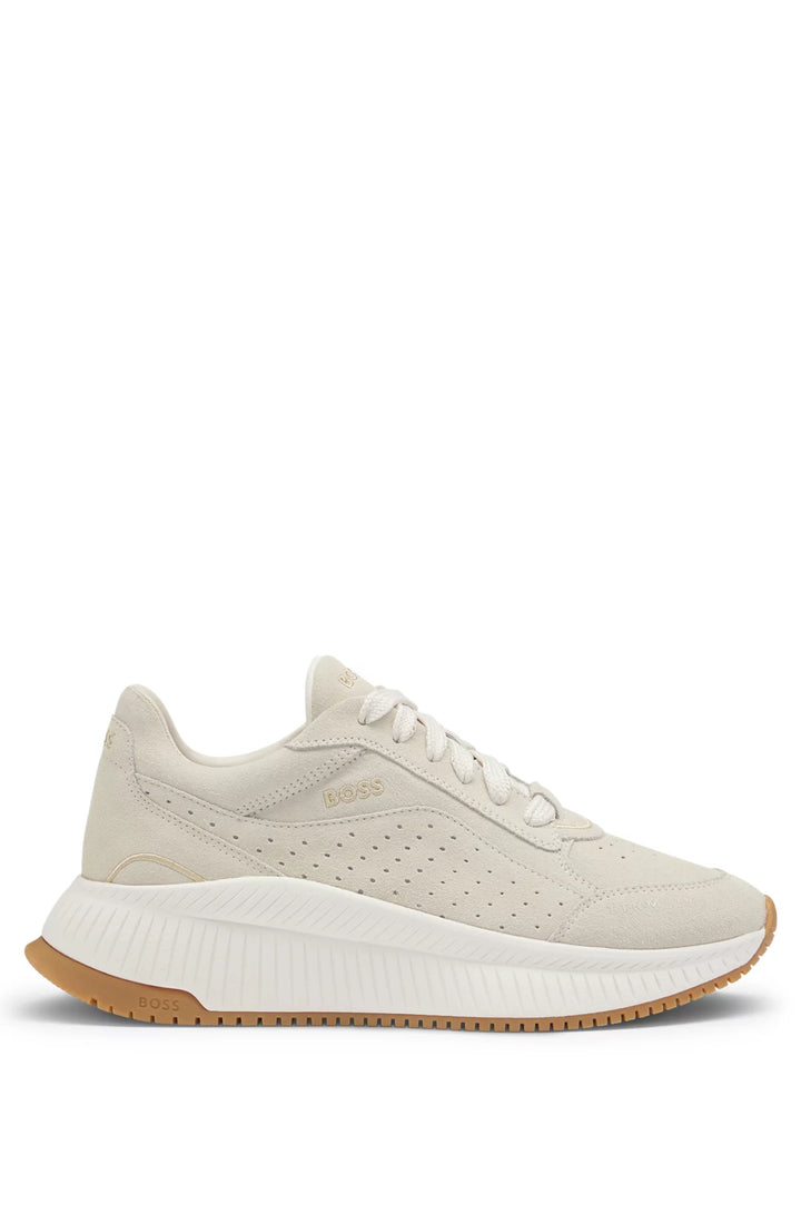 BOSS TTNM EVO trainers in suede with perforations