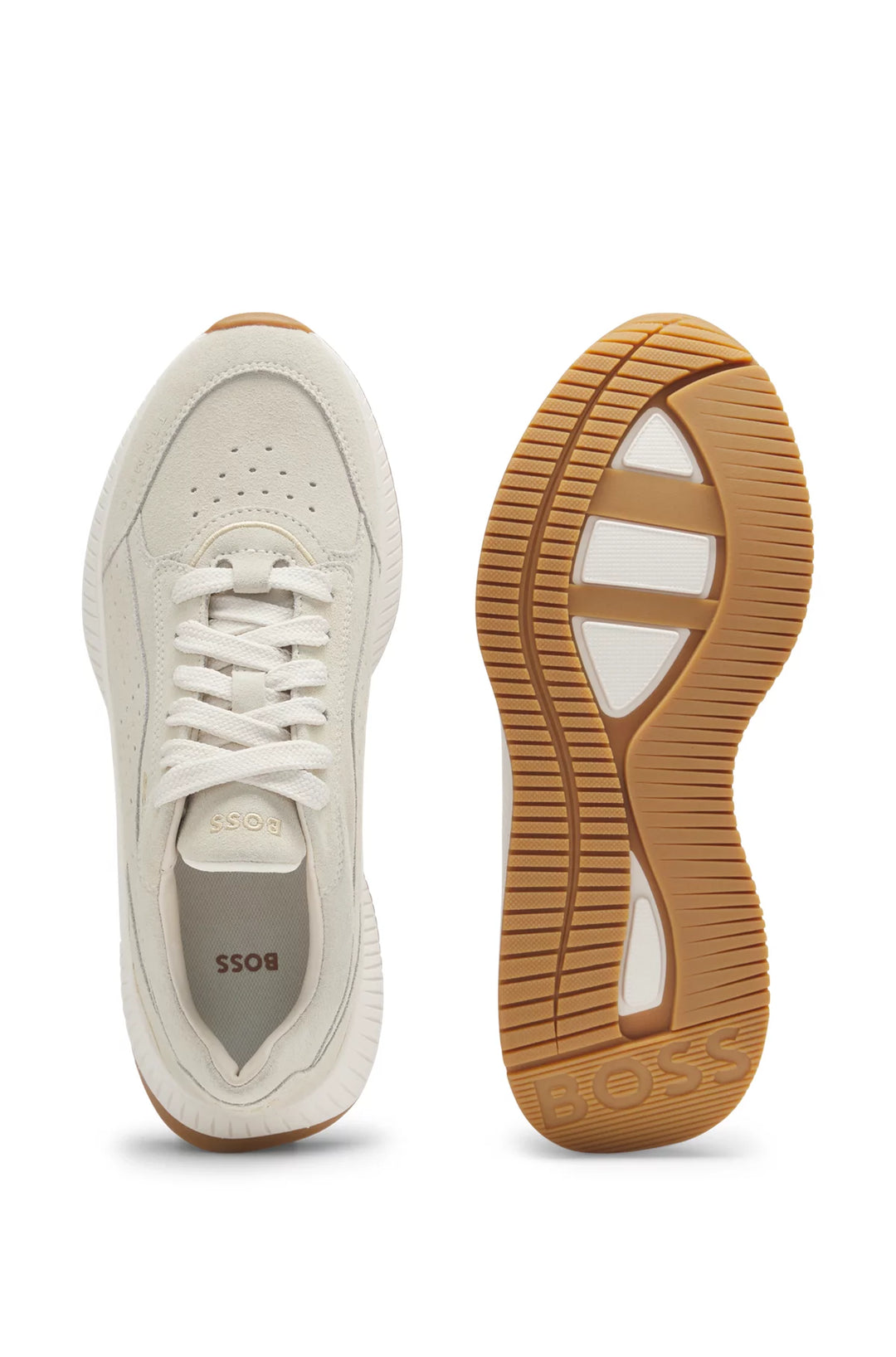BOSS TTNM EVO trainers in suede with perforations