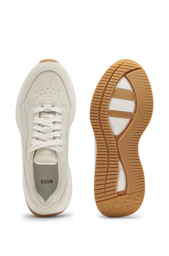 BOSS TTNM EVO trainers in suede with perforations