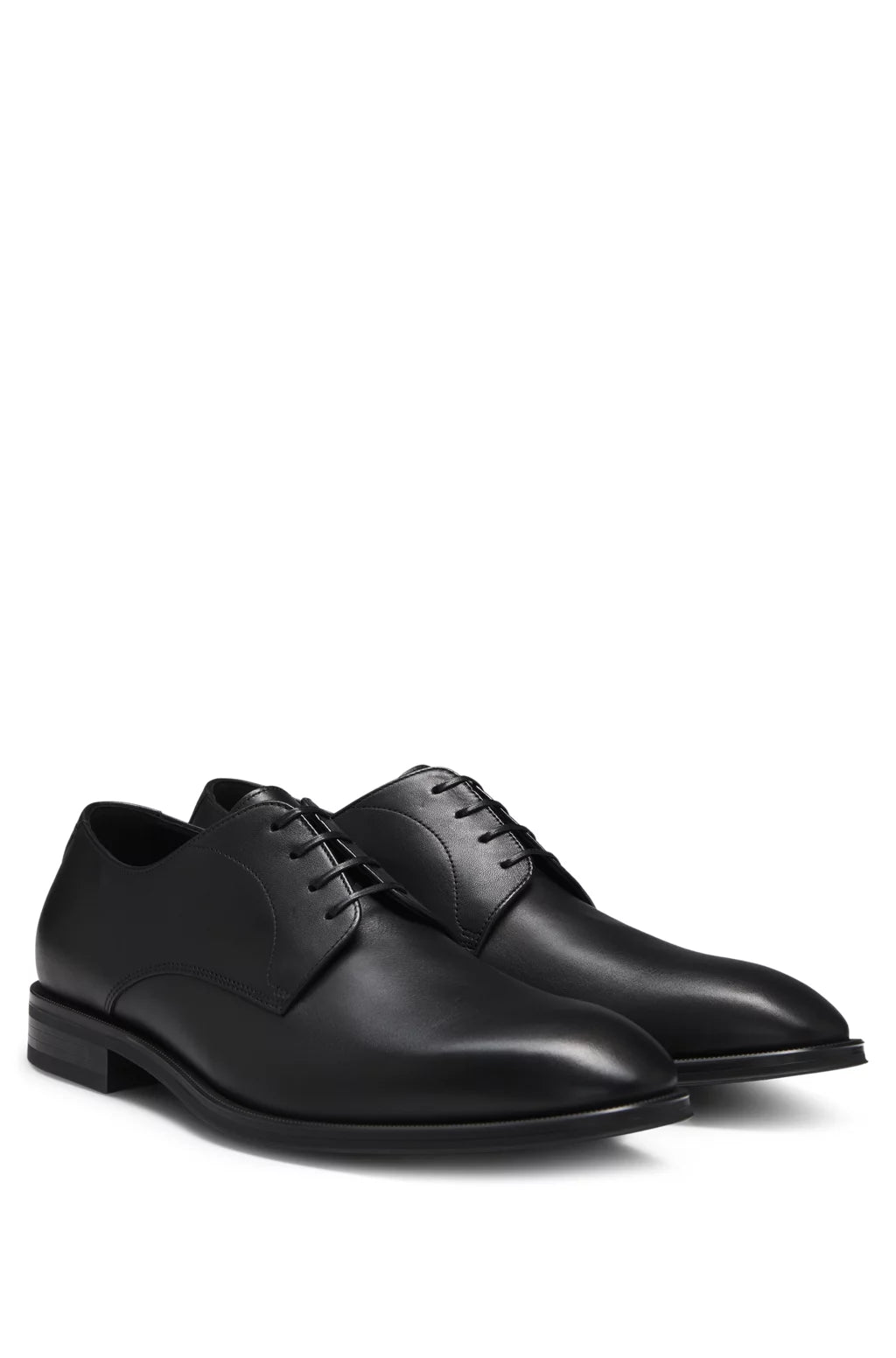 Boss Leather Derby shoes with stitching details