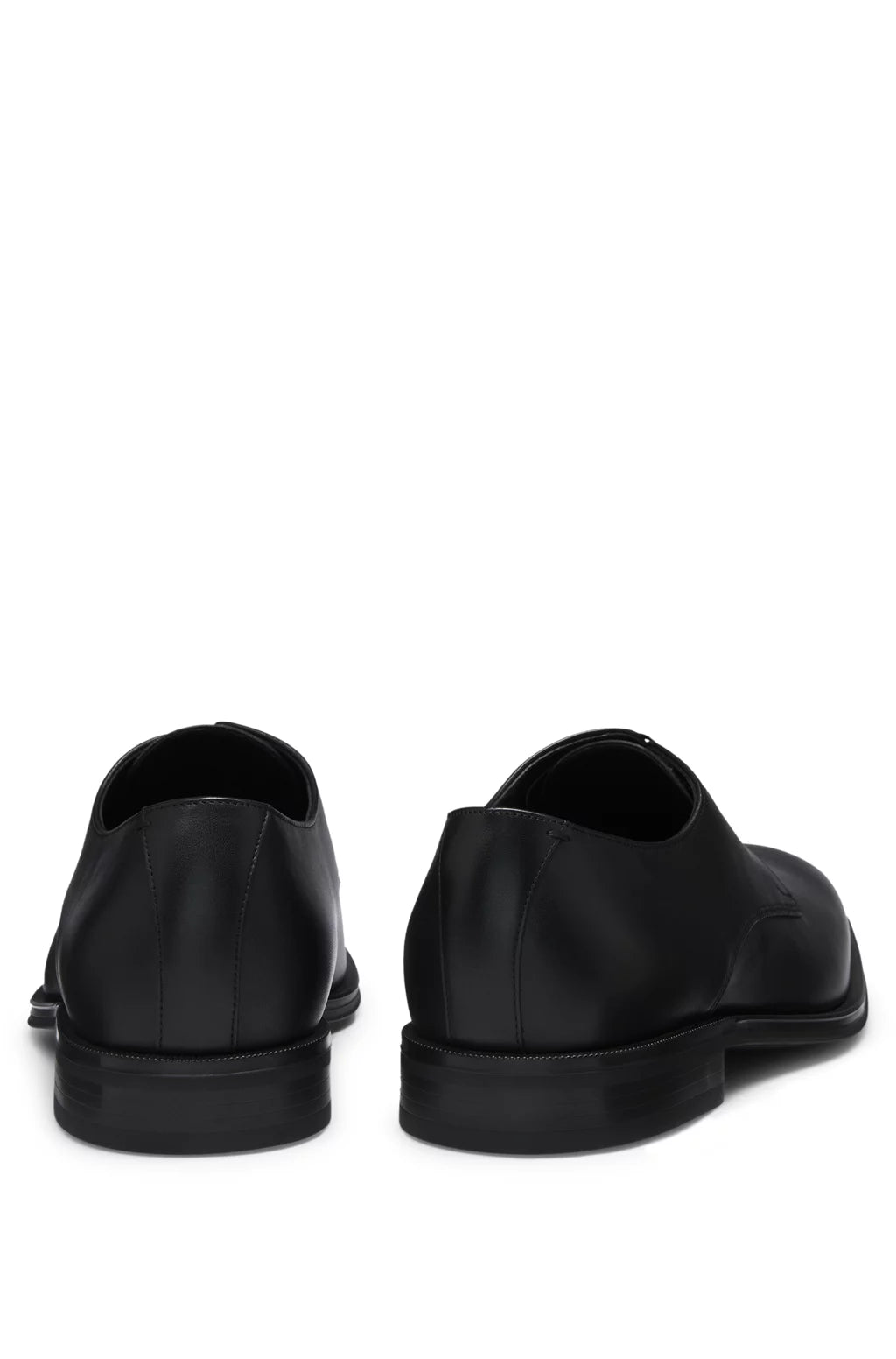 Boss Leather Derby shoes with stitching details