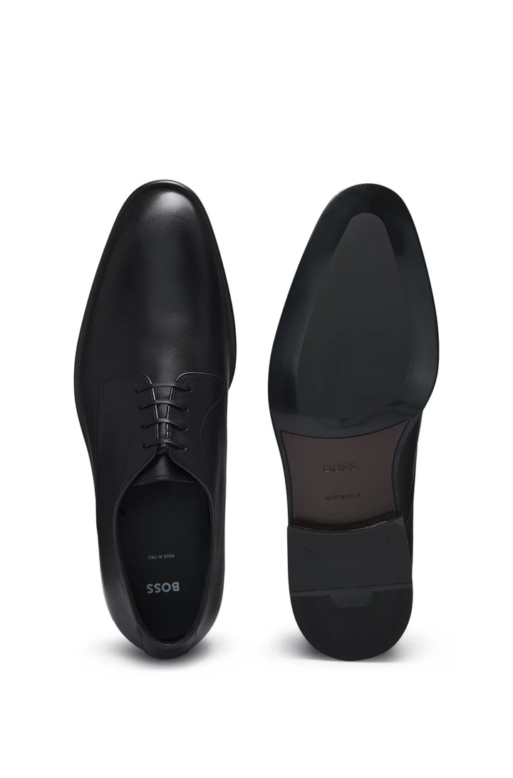 Boss Leather Derby shoes with stitching details