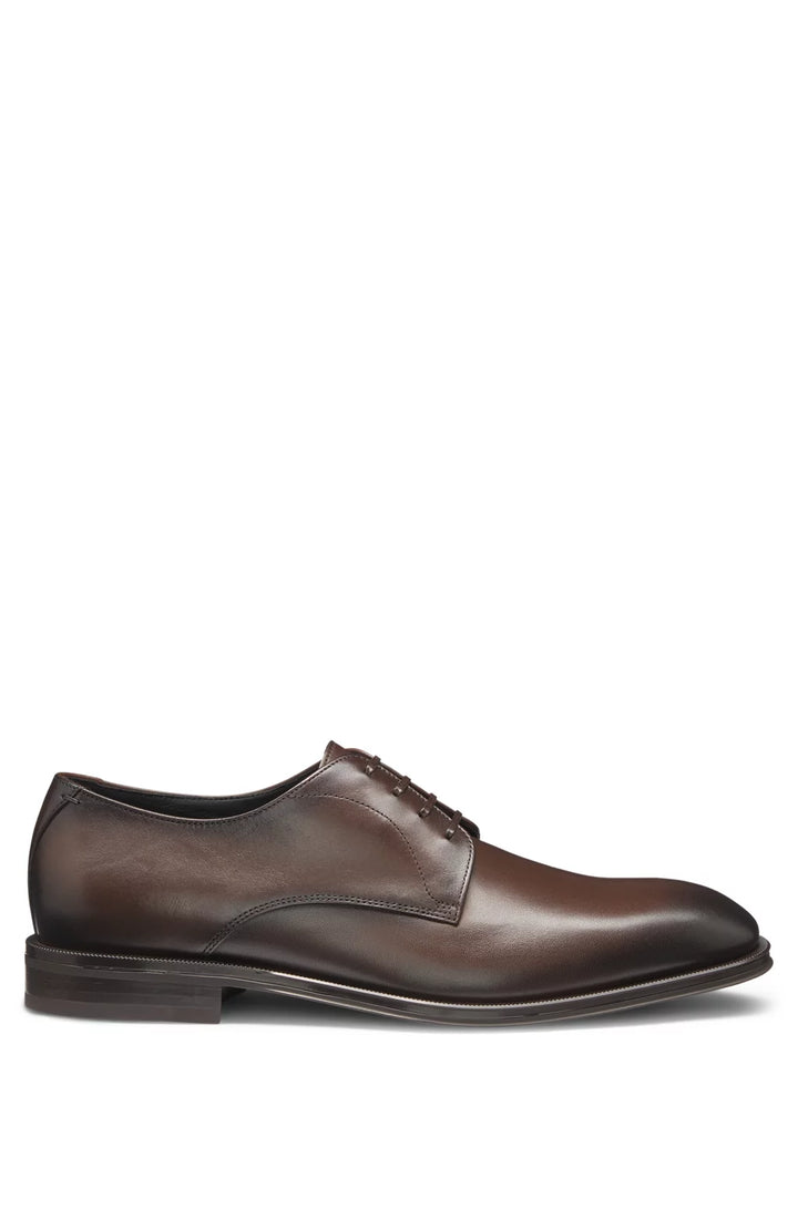 Boss Leather Derby shoes with stitching details