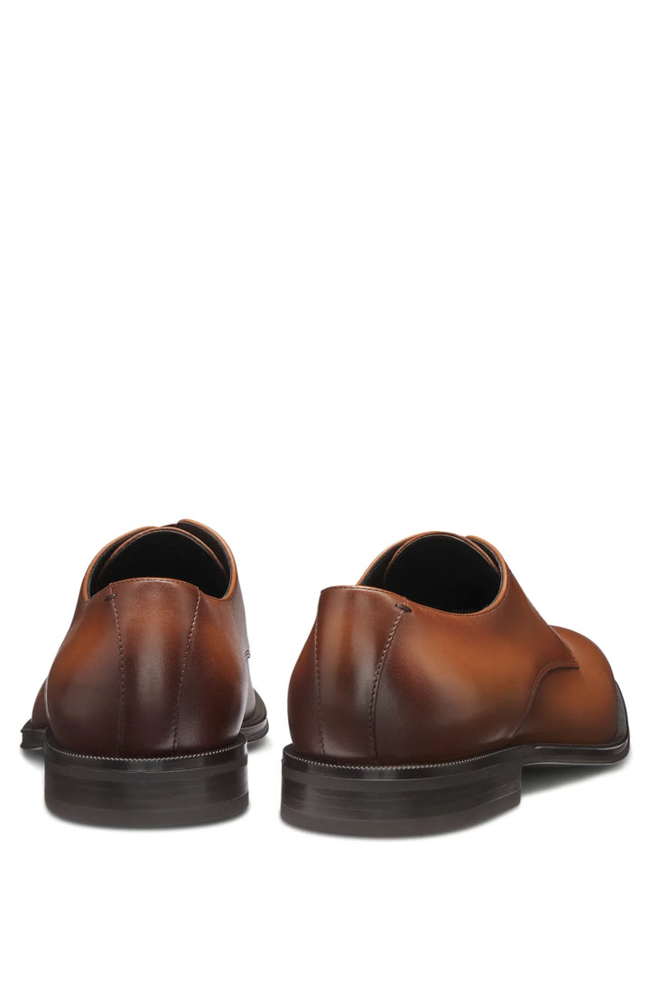 Boss Leather Derby shoes with stitching details