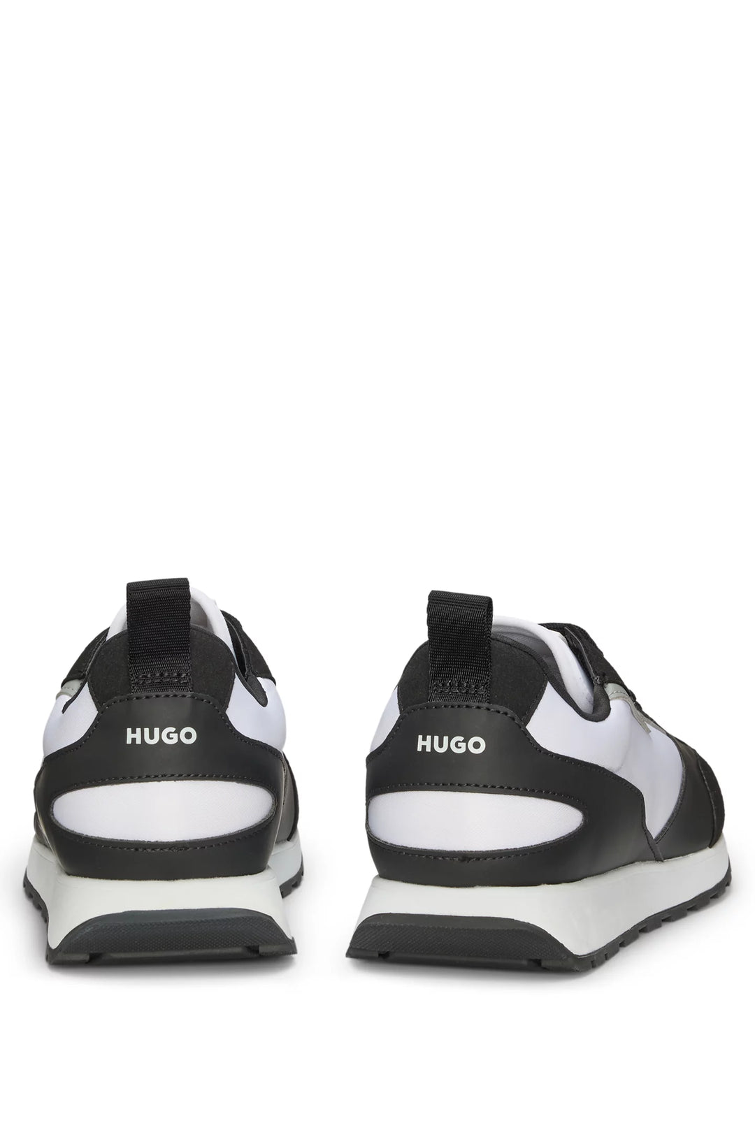 Hugo Mixed-material trainers with branded accents
