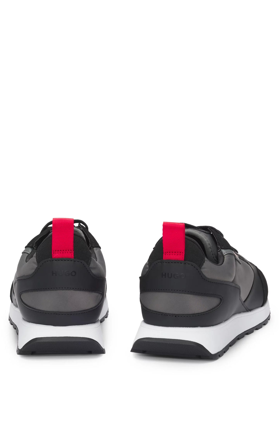 Hugo Mixed-material trainers with branded accents