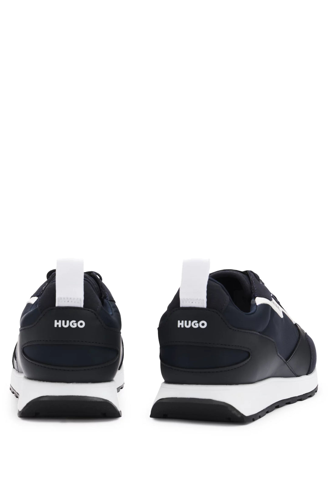 Hugo Mixed-material trainers with branded accents