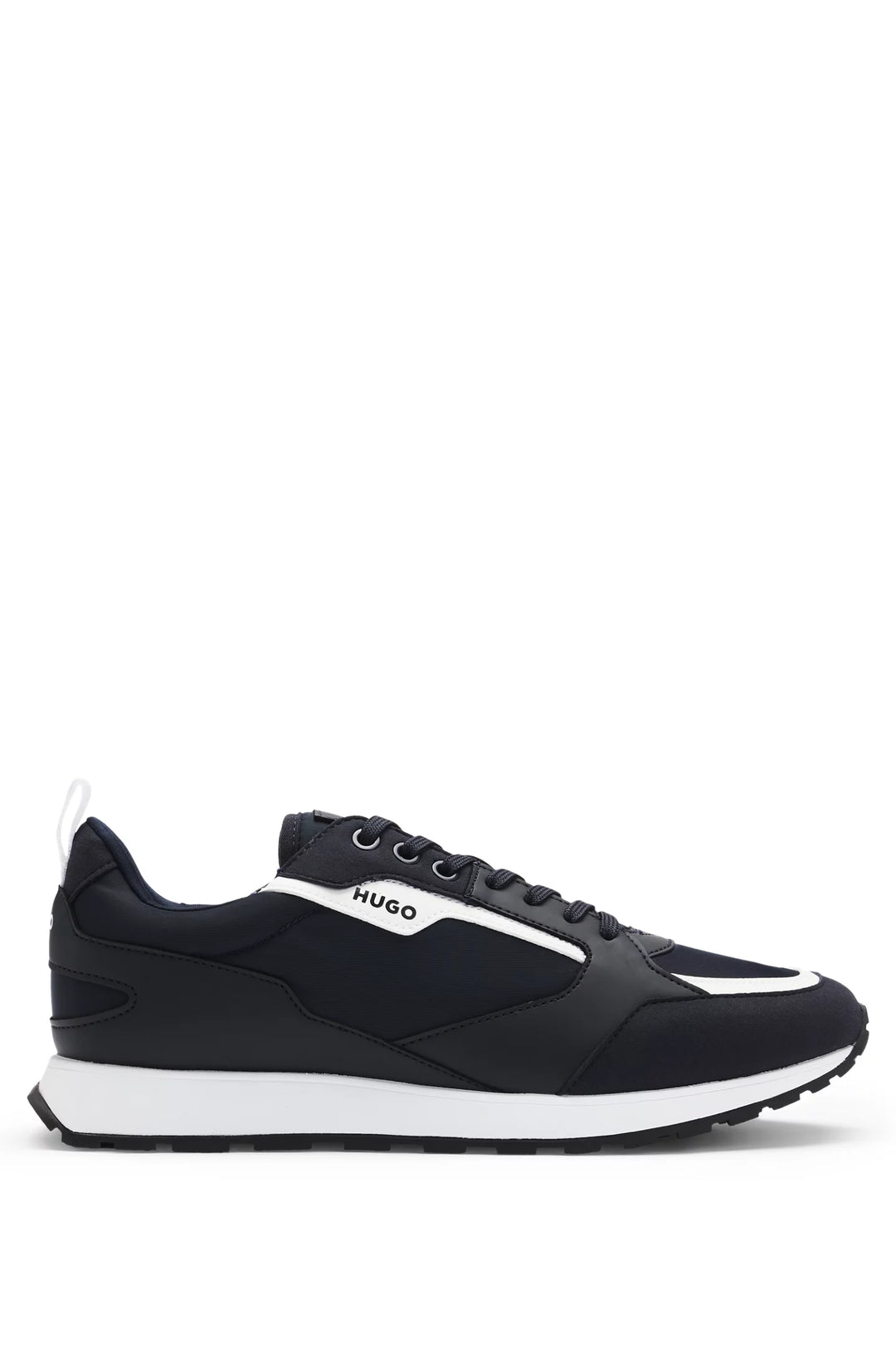 Hugo Mixed-material trainers with branded accents