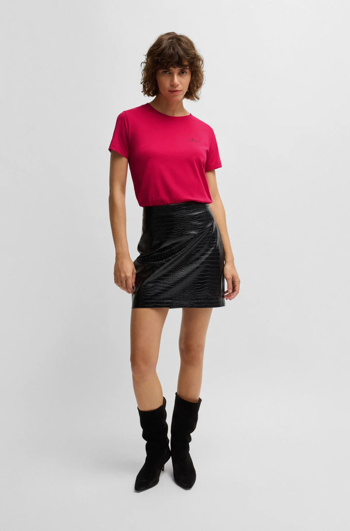 BOSS Cotton-jersey T-shirt with script logo