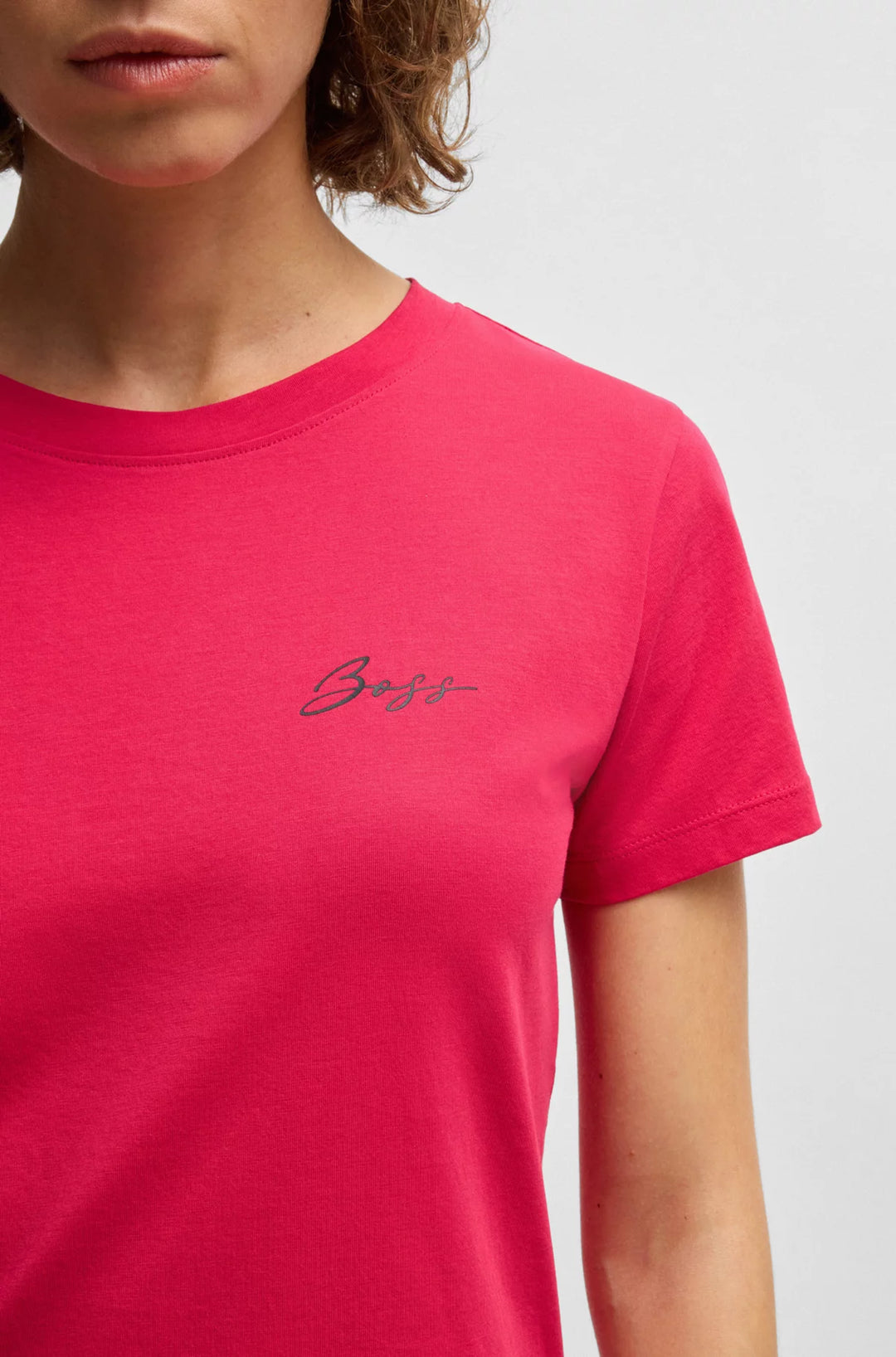 BOSS Cotton-jersey T-shirt with script logo