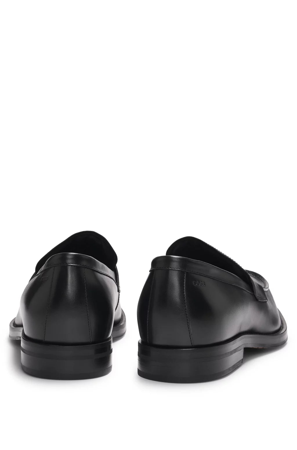 Boss Dressletic slip-on penny loafers in leather