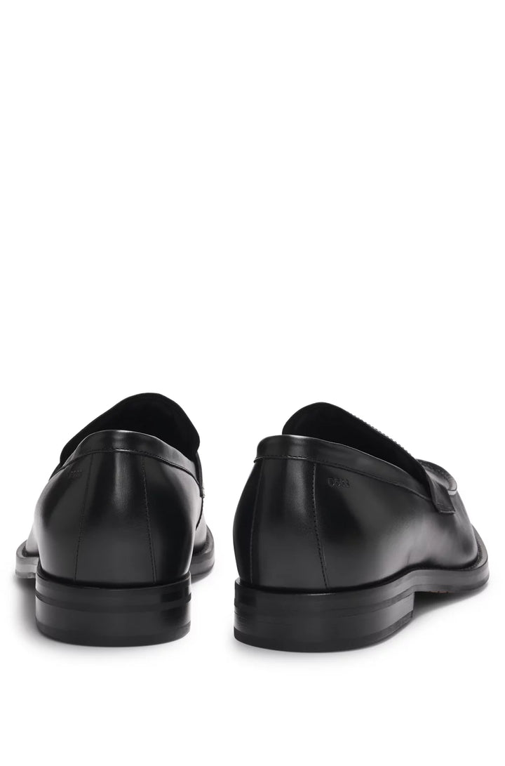 Boss Dressletic slip-on penny loafers in leather