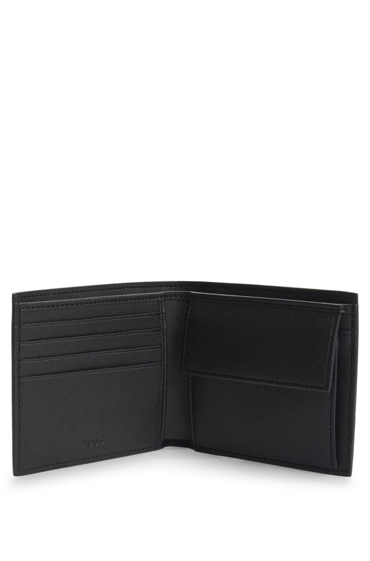 Boss Monogram folding wallet with Double B trim