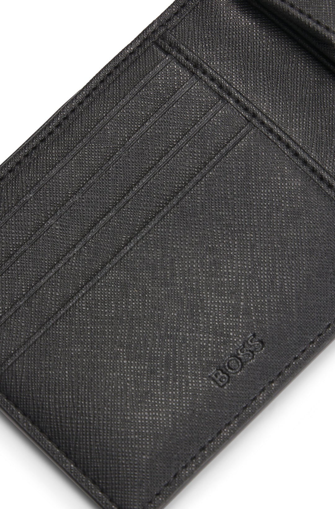 Boss Monogram folding wallet with Double B trim