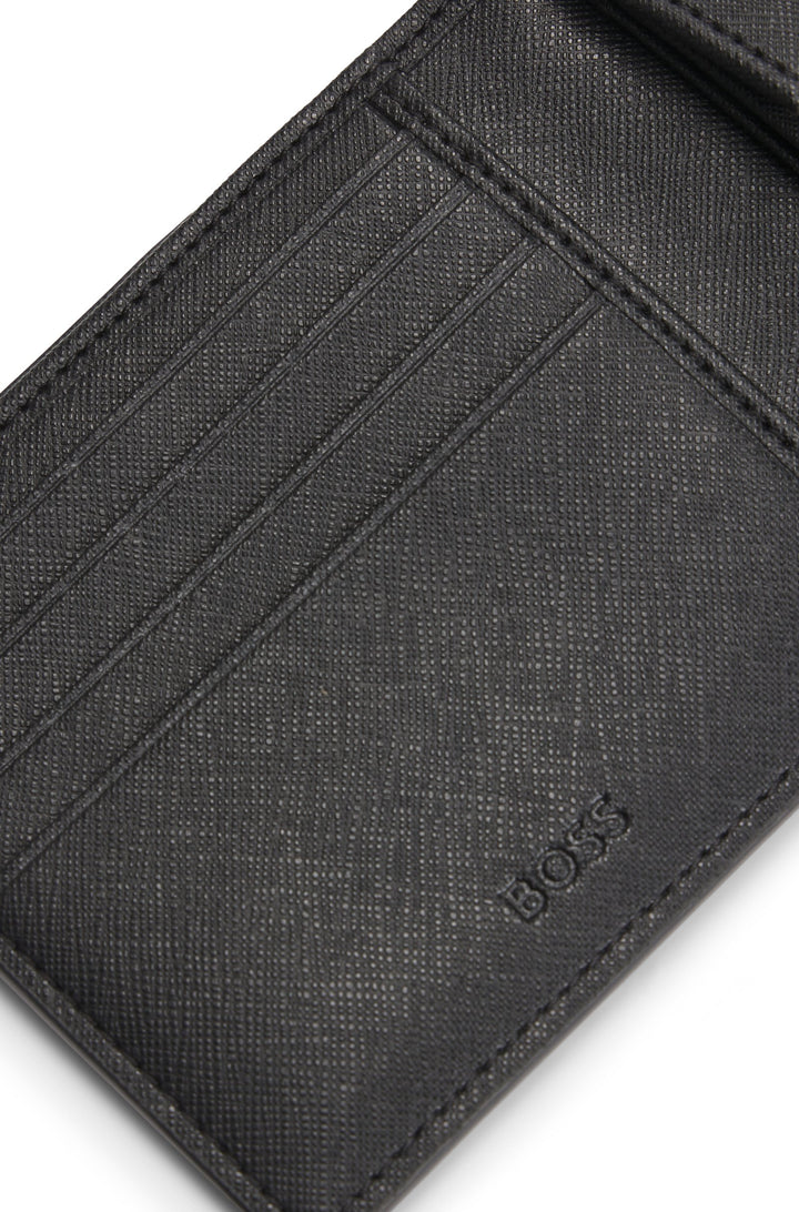 Boss Monogram folding wallet with Double B trim